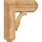 Ekena Millwork Balboa Craftsman Rough Sawn Bracket w/ Offset Brace, Western Red Cedar, 8"W x 18"D x 22"H BKT0806X18X22BOA04RWR - alternate 3